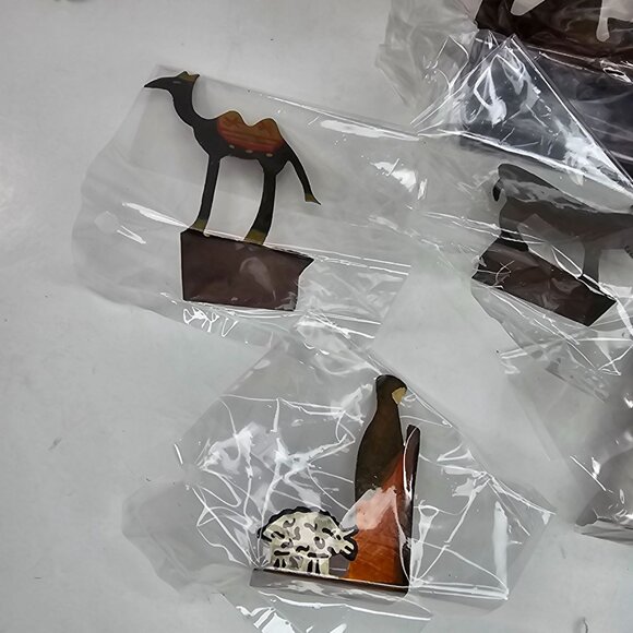 Handcrafted Metal Nativity Scene Set With Box Thin Sheet Metal Christmas Decor - Picture 5 of 11